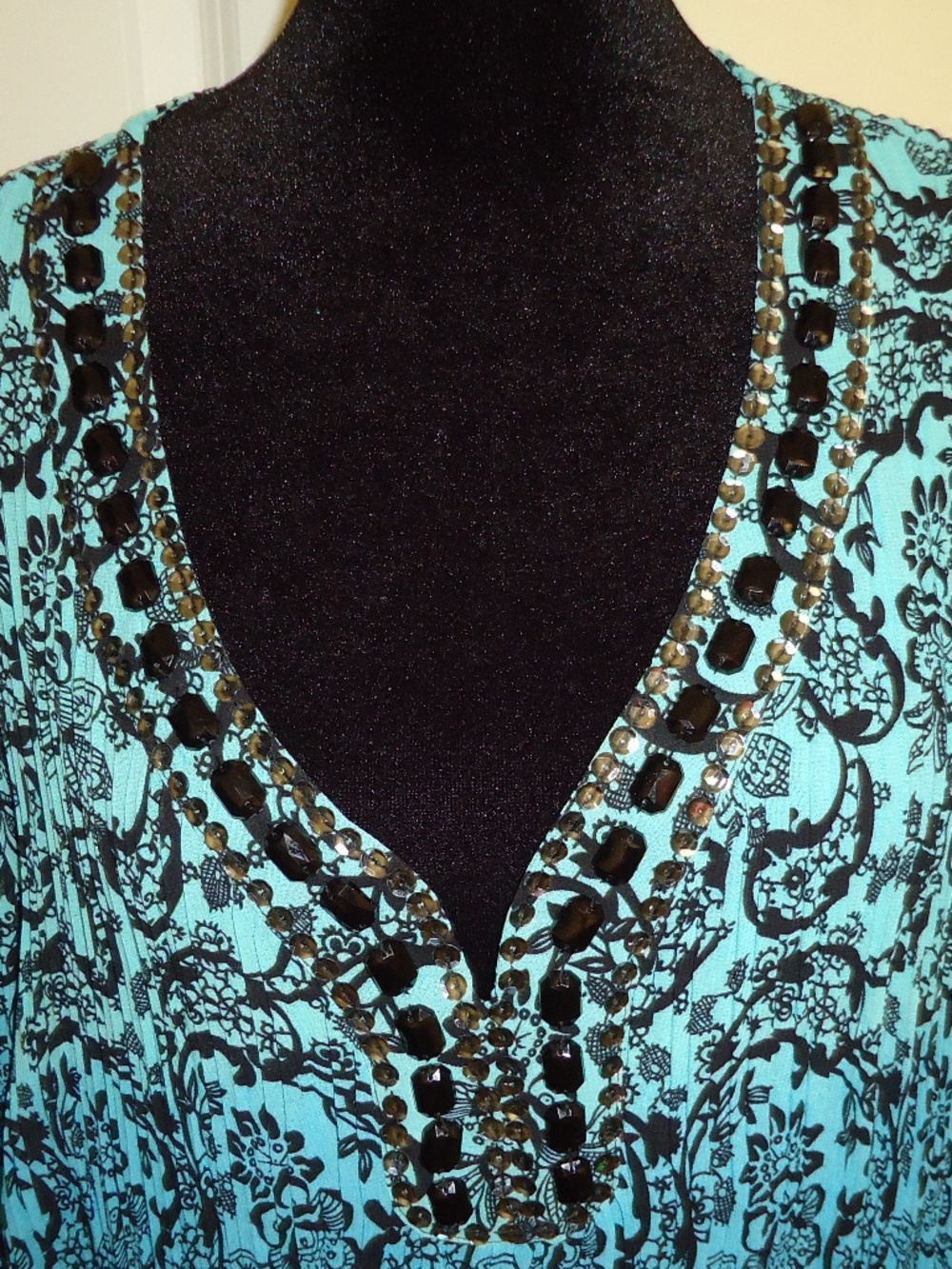 AVENUE Women's Multicolor Blouse Rhinestones Plus Size-18-20 - Picture 2 of 14